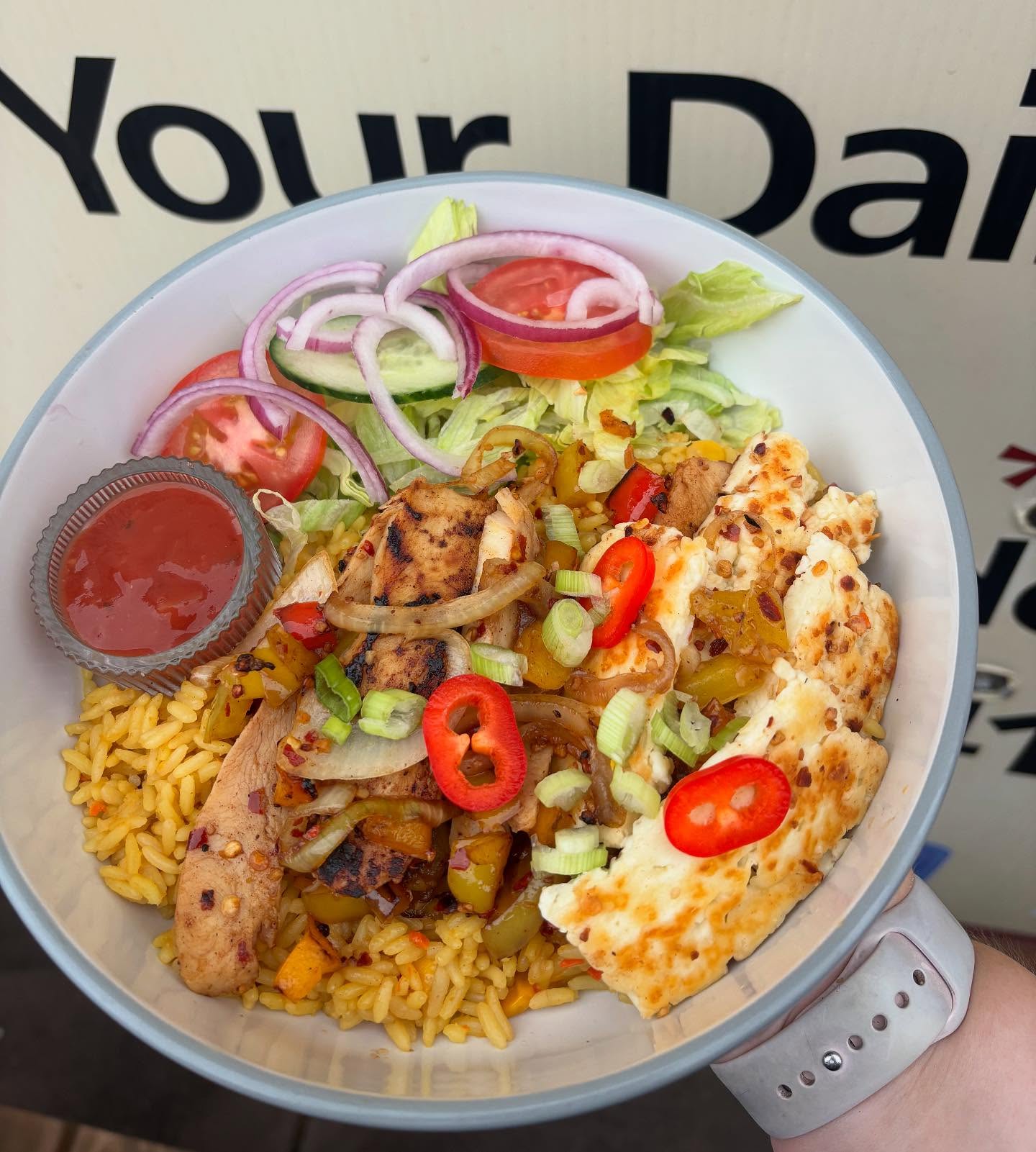 Rice box with chicken
