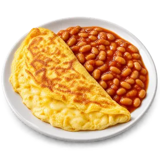 Omelette & Beans
